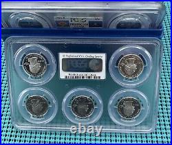 PCGS PR69DCAM 1999-2008 U. S. Mint SILVER Proof State Quarter Set with box