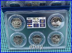 PCGS PR69DCAM 1999-2008 U. S. Mint SILVER Proof State Quarter Set with box