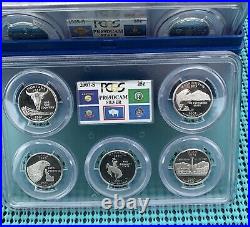 PCGS PR69DCAM 1999-2008 U. S. Mint SILVER Proof State Quarter Set with box