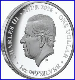 PRESALE 2026 Niue Queen of Hearts 1 oz Silver Proof Coin Box COA LE750
