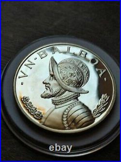 PR 1974 PANAMA BALBOA w HOLDER & Box Stuning Cameo Brilliant 900 Silver Proof PR 1974 PANAMA BALBOA w HOLDER & Box Stuning Cameo Brilliant 900 Silver Proof