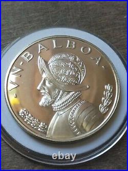 PR 1974 PANAMA BALBOA w HOLDER & Box Stuning Cameo Brilliant 900 Silver Proof PR 1974 PANAMA BALBOA w HOLDER & Box Stuning Cameo Brilliant 900 Silver Proof