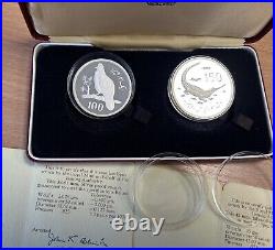 Pakistan Commemorative WWF Silver Proof Set With Original Box & certificates