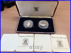 Pakistan Commemorative WWF Silver Proof Set With Original Box & certificates