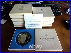 Panama Proof 20 Silver Balboa Choose 1971 1972 1973 1974 1975 With Box & Coa F1