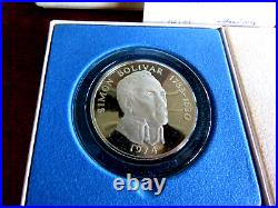 Panama Proof 20 Silver Balboa Choose 1971 1972 1973 1974 1975 With Box & Coa F1