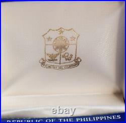 Philippines Silver Proof 1981 Pilipinas 50 Piso Pope In Original Box Ultra Rare