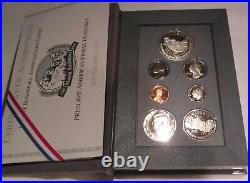 Prestige Proof Set 1986 1987 1990 1991 4 Sets Silver Dollar U. S. Mint COA Box