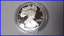 Proof 1996-P American Silver Eagle 1 oz. 999 Fine Silver Dollar With Box and COA