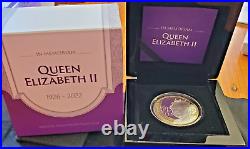 Queen Elizabeth II 2022 $1 Proof 1 Oz Silver Coin Limited Mintage Box & Coa