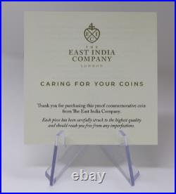 Queen Elizabeth II 2 oz Silver Certificate Box and Paper Jubilee Proof PF70