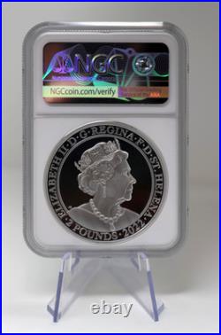 Queen Elizabeth II 2 oz Silver Certificate Box and Paper Jubilee Proof PF70