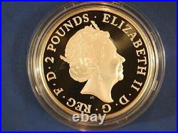 RARE 2015 Great Britain 1 oz. 999 Silver 2 PND Proof Britannia Coin, Box & COA