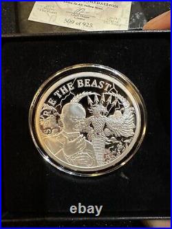 RARE 2019 SILVER SHIELD 1 OZ SILVER PROOF Coin STARVE THE BEAST WithBOX & COA #20