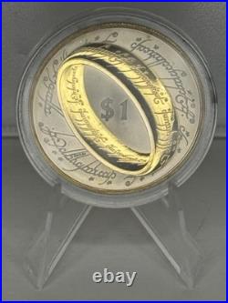 RARE LORD OF THE RINGS New Zealand 2003 Silver Proof Coin With Box RARE LORD OF THE RINGS New Zealand 2003 Silver Proof Coin With Box