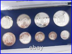 Rare 1983 Jamiaca 9-Coin Silver Proof Set wOriginal Box/COA Franklin Mint