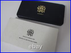 Rare 1983 Jamiaca 9-Coin Silver Proof Set wOriginal Box/COA Franklin Mint
