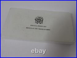 Rare 1983 Jamiaca 9-Coin Silver Proof Set wOriginal Box/COA Franklin Mint
