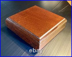 Rare 1987 Oregon Memorial 5 oz. 999 Proof Silver Round Bullion Wood Display Box