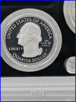 Rare 2019 S US Silver Proof Set 10 Coins WithOGP Box & COA (7). 999 Silver Coins