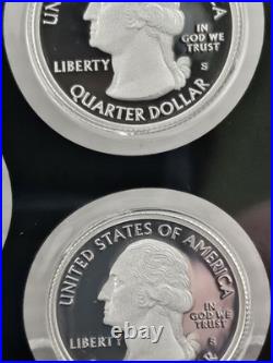 Rare 2019 S US Silver Proof Set 10 Coins WithOGP Box & COA (7). 999 Silver Coins