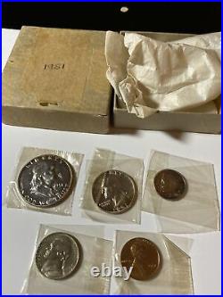 Rare Hard to Find 1951 Silver Proof Set in All Original Mint Box Packaging