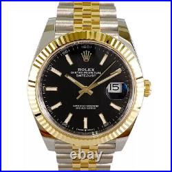 Rolex Datejust 126333 Gold and Silver Jubilee Bracelet with Gold Bezel