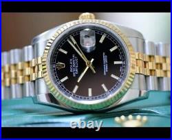 Rolex Datejust 126333 Gold and Silver Jubilee Bracelet with Gold Bezel