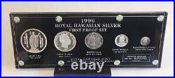 Royal Hawaiian Mint 1996 Silver Proof Set Of Medallic Coins, With C. O. A. & Box