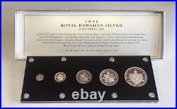 Royal Hawaiian Mint 1996 Silver Proof Set Of Medallic Coins, With C. O. A. & Box