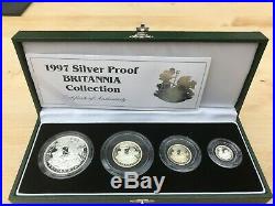 Royal Mint 1997 Silver Proof Britannia Coin Collection Boxed & COA