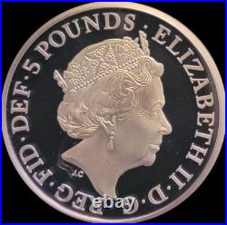 Royal Tudor Beasts Seymour Panther 2022 2oz. 999 Silver Proof Coin With COA + Box