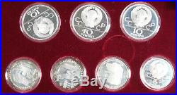 Russia USSR 1980 Moscow Olympics 20.24 Oz Silver 28 COIN GEM Proof Set +BOX &COA