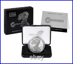 SEALED 2025 Laser Engraved AMERICAN EAGLE 1 OZ SILVER PROOF Coin OGP Box & COA