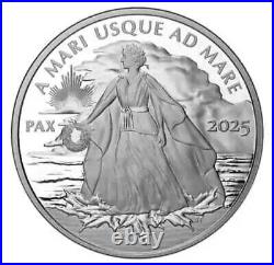 SHIP NOW 2025 $1 Canada Lady Peace Dollar 1 oz. 999 Silver Proof Coin BOX COA SHIP NOW 2025 $1 Canada Lady Peace Dollar 1 oz. 999 Silver Proof Coin BOX COA