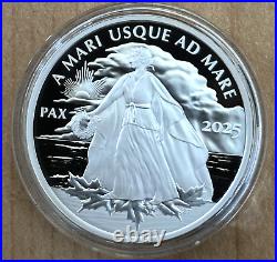 SHIP NOW 2025 $1 Canada Lady Peace Dollar 1 oz. 999 Silver Proof Coin BOX COA