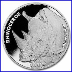 San Diego Zoo 1 oz Silver Proof Rhinoceros (withBox & COA) SKU#229114