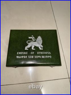 Scarce 1972 Ethiopia Silver Proof Set (5) With Original Box & COA