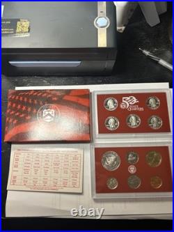 Silver 2004 United States Mint Silver Proof Set in Box with COA 11 Coin Set