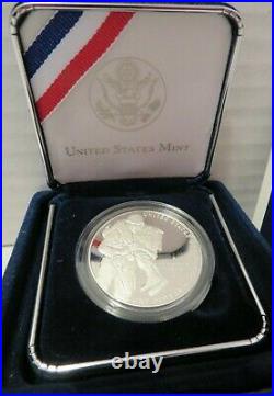 Silver 2011 dollar Medal of Honor commemorative Proof P US Mint box + US Pins