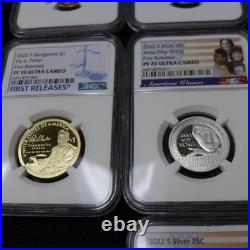 Silver 2022-S 10 coin proof set NGC PF69/PF70 Ultra Cameo in NGC Box