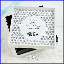 Silver Proof 2018 Snowman 50p Royal Mint Coin in a Deluxe Personalised Gift Box