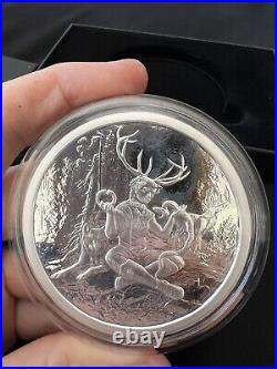 Silver Proof Cernunnos 5oz Celtic Lore Proof COA 09/500 Limited Edition Rare Box