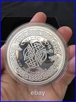 Silver Proof Cernunnos 5oz Celtic Lore Proof COA 09/500 Limited Edition Rare Box