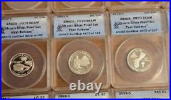 Silver Proof Set 2009 S 18-Coin ANACS PR70 DCAM Frist Release & Presentation Box