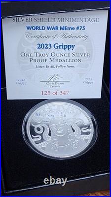 Silver Shield? 2023 Proof? Grippy? Ultra Rare #125 -347 New In Box