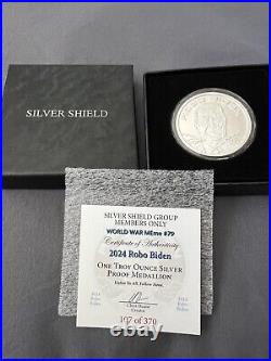 Silver Shield Proof 2024 Robo Biden Proof With Box And Ultra Low COA 107/370