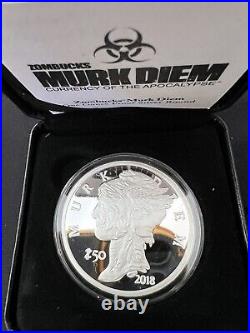 Silver Zombucks Complete Proof Set With Boxes And COA Apocalypse Currency Undead