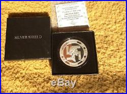 Silver shield 2oz Nazi bride proof in Capsule, official display box and COA