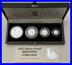 Stunning 1997 FIRST YEAR SILVER PROOF BRITANNIA 4 COIN SET BOX AND COA
